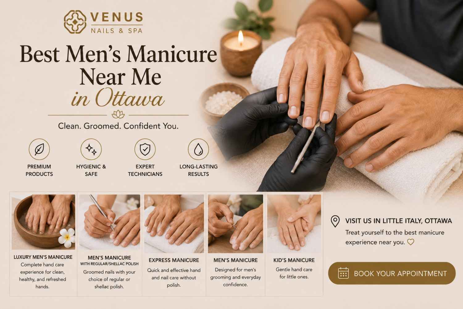 Men’s Manicure Near Me in Ottawa