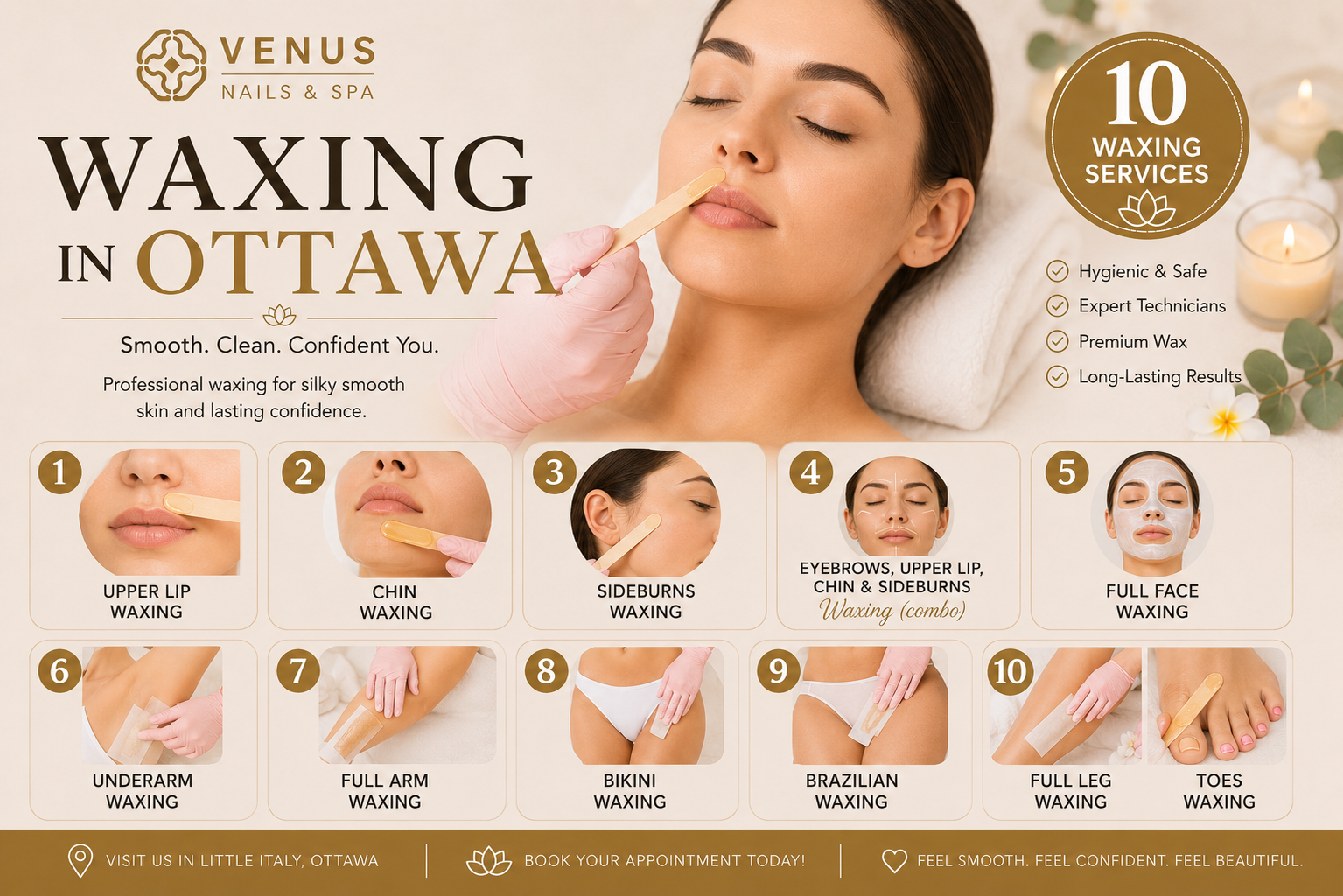 Waxing Near Me In Ottawa - Venus Nails & Spa