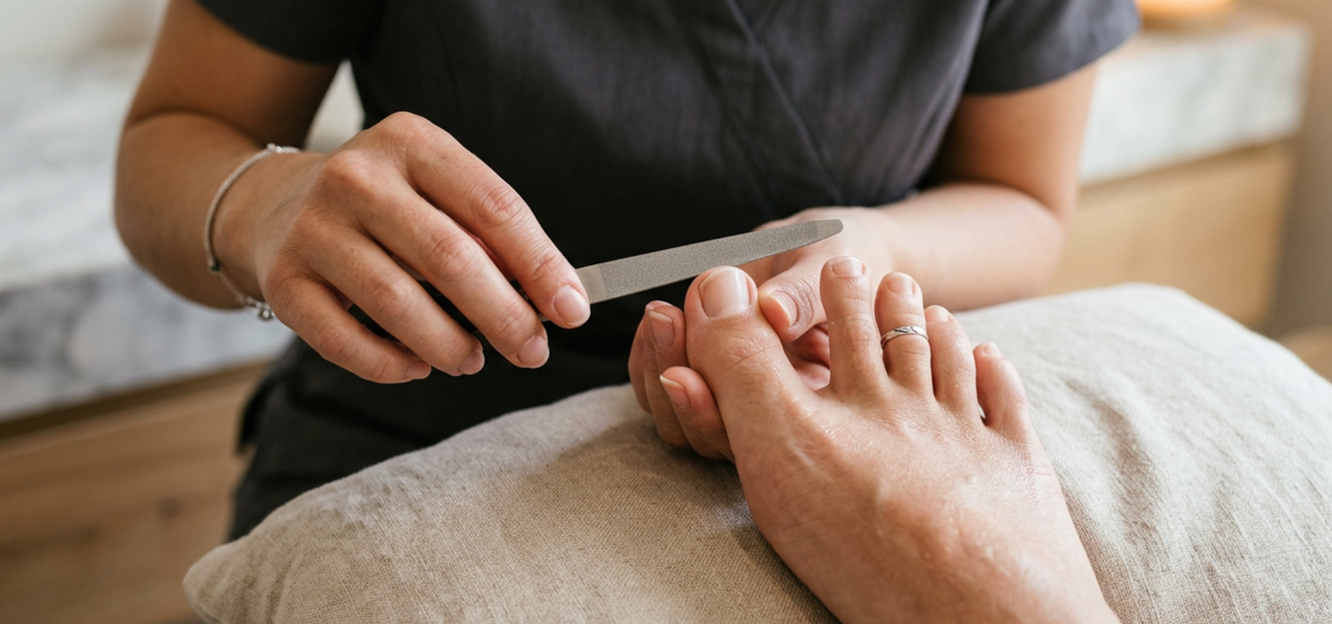 Pedicure without Color