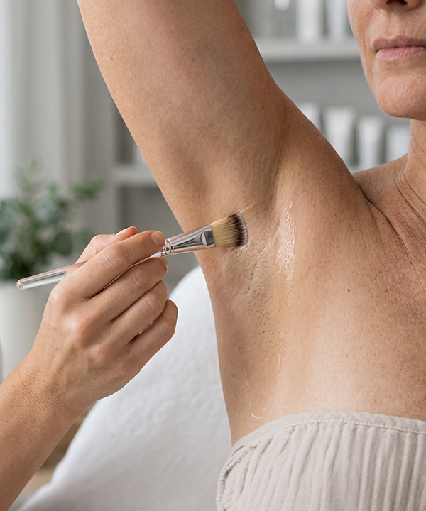 Under Arm Brightening Peel process