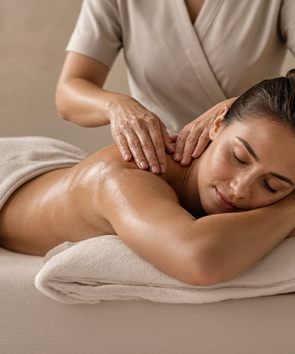 Relaxing Aromatherapy Massage process