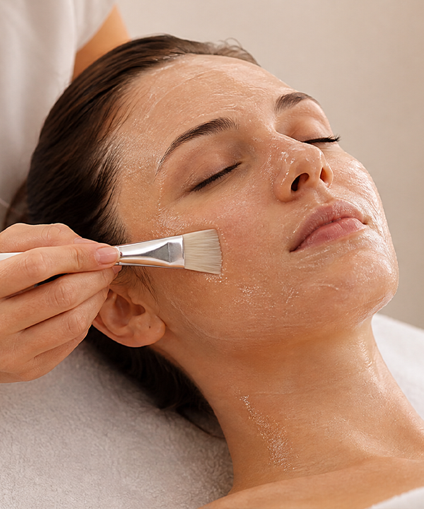 Brightening & Even Skin Peel process