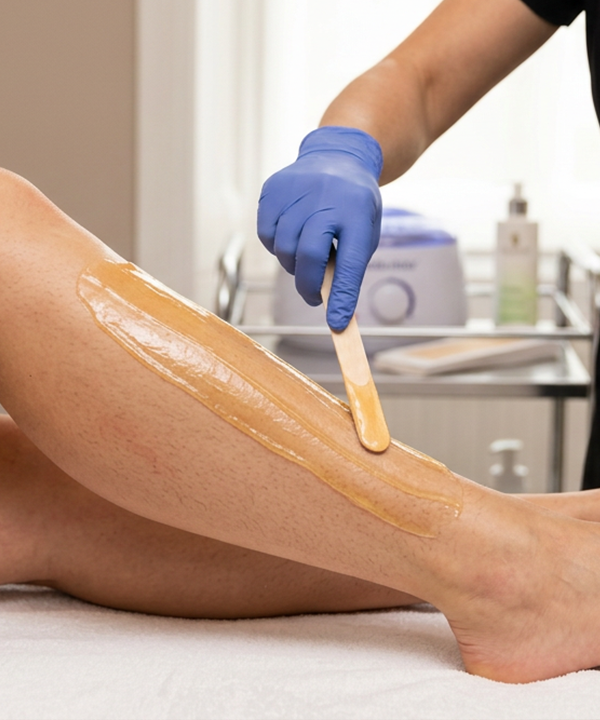 Half Leg Bottom Waxing in Ottawa process