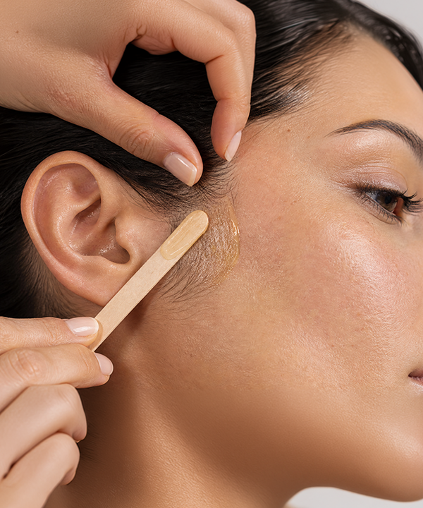 Sideburns Waxing in Ottawa process