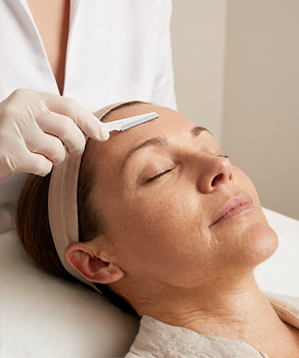 Dermaplaning process
