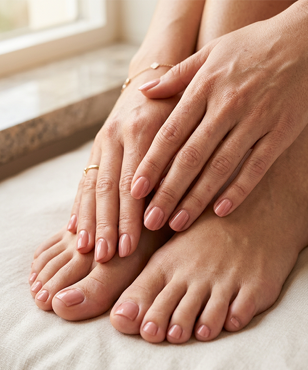 Express Manicure & Pedicure process