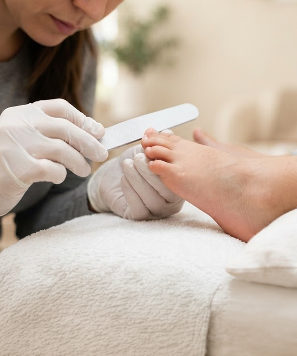 Kid's Pedicure process