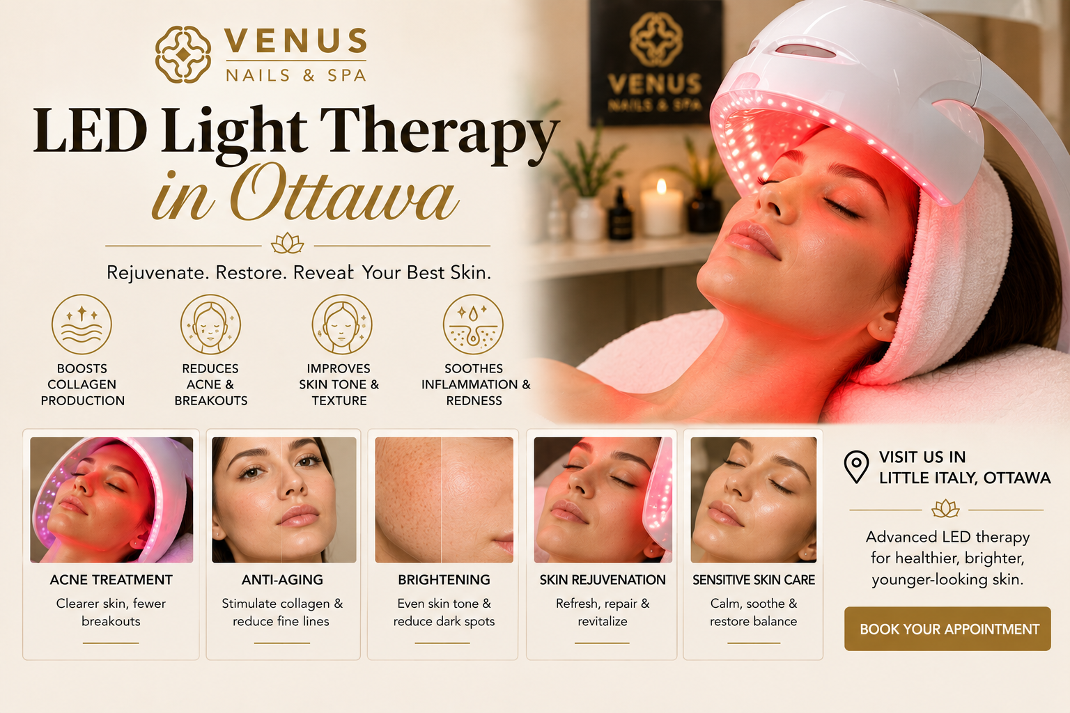 LED Light Therapy Near Me in Ottawa: The Complete Guide to Quick, Radiant Skin
