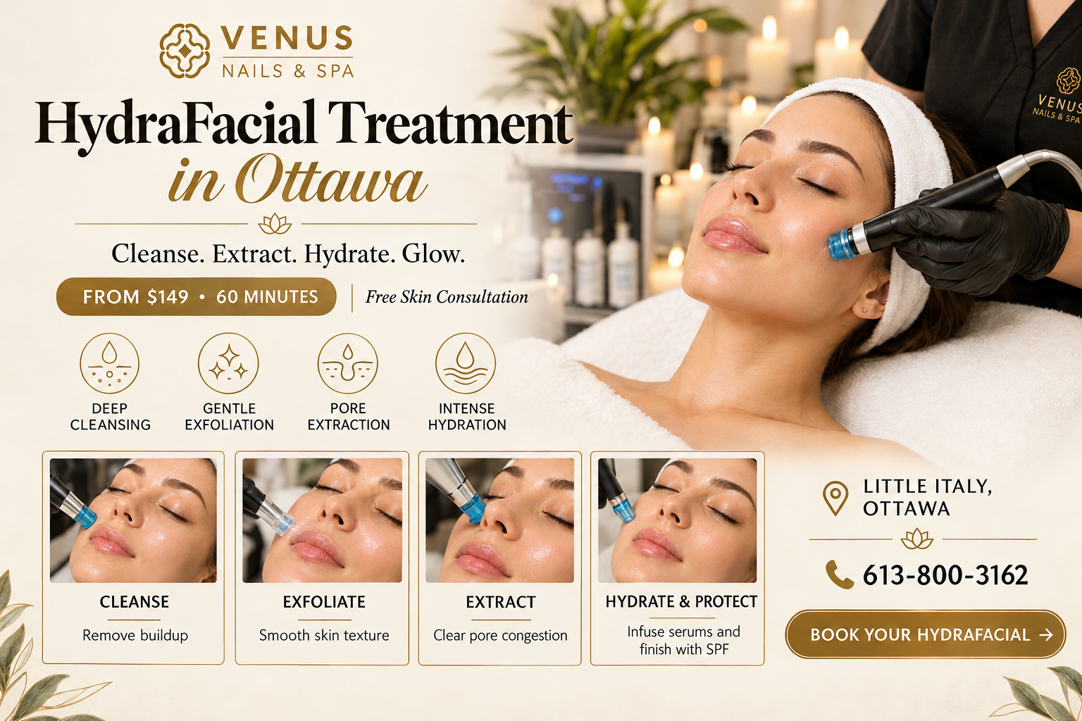 HydraFacial Treatment in Ottawa: Price & Complete Process